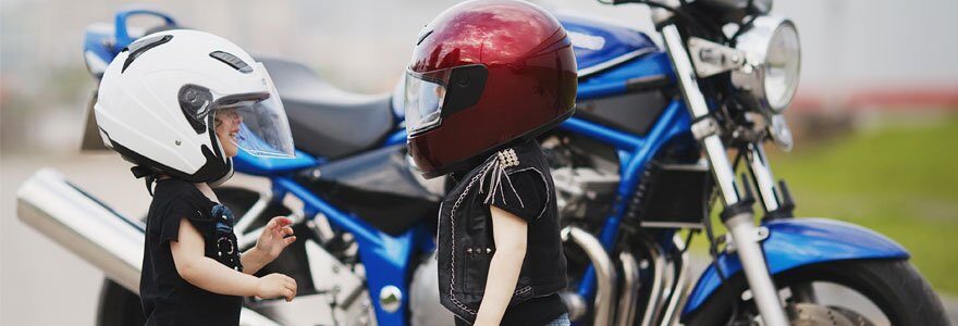 casque moto enfant